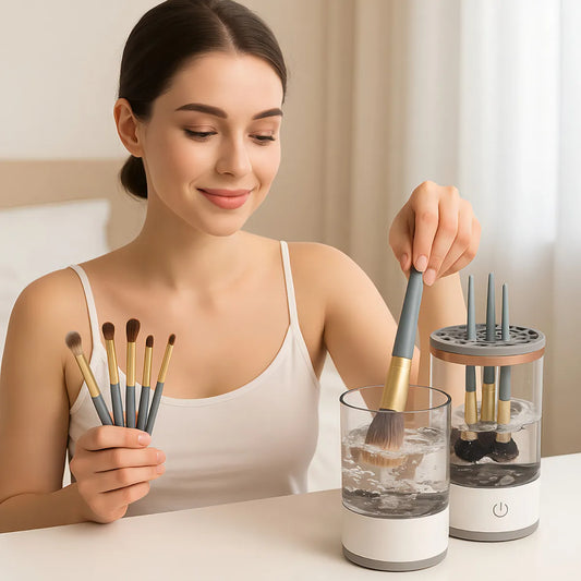 Limpiador de brochas maquillaje